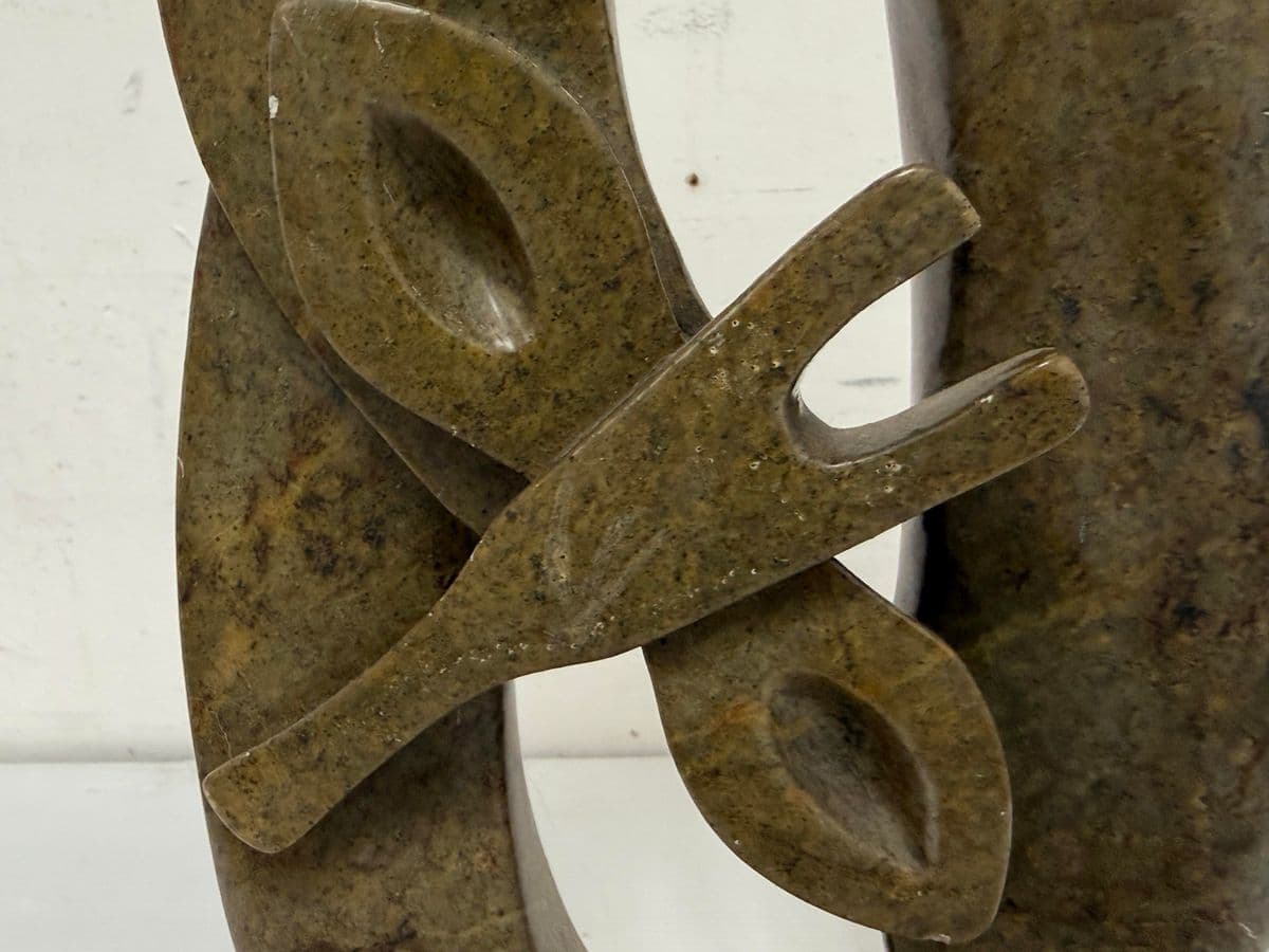 African Shona Stone Gazelle Sculpture - Thumbnail 8