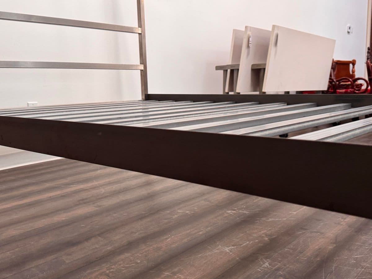 Queen Size Room & Board Architecture Stainless Steel Bed Frame - Thumbnail 13