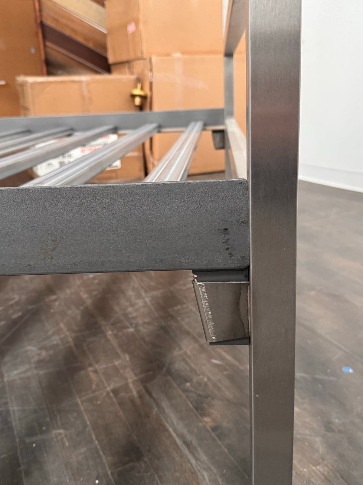 Queen Size Room & Board Architecture Stainless Steel Bed Frame - Thumbnail 12