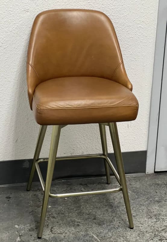 West Elm Mid Century Swivel Counter Stools, Set of Three - Thumbnail 4