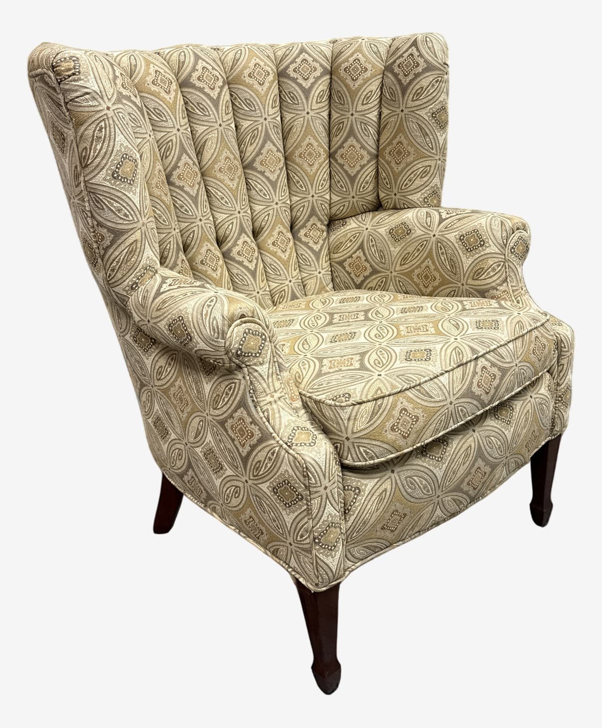 Channel Back Arm Chair, Vintage - Image 1