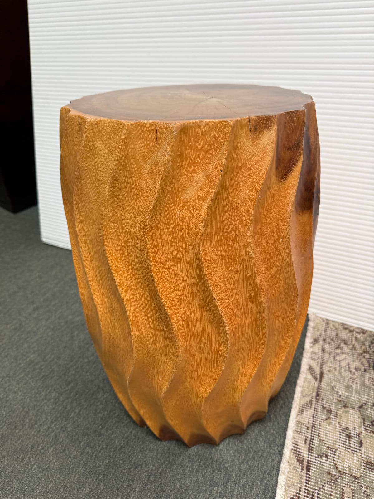 Organic Modern Maple Wood Stools, Pair - Thumbnail 6