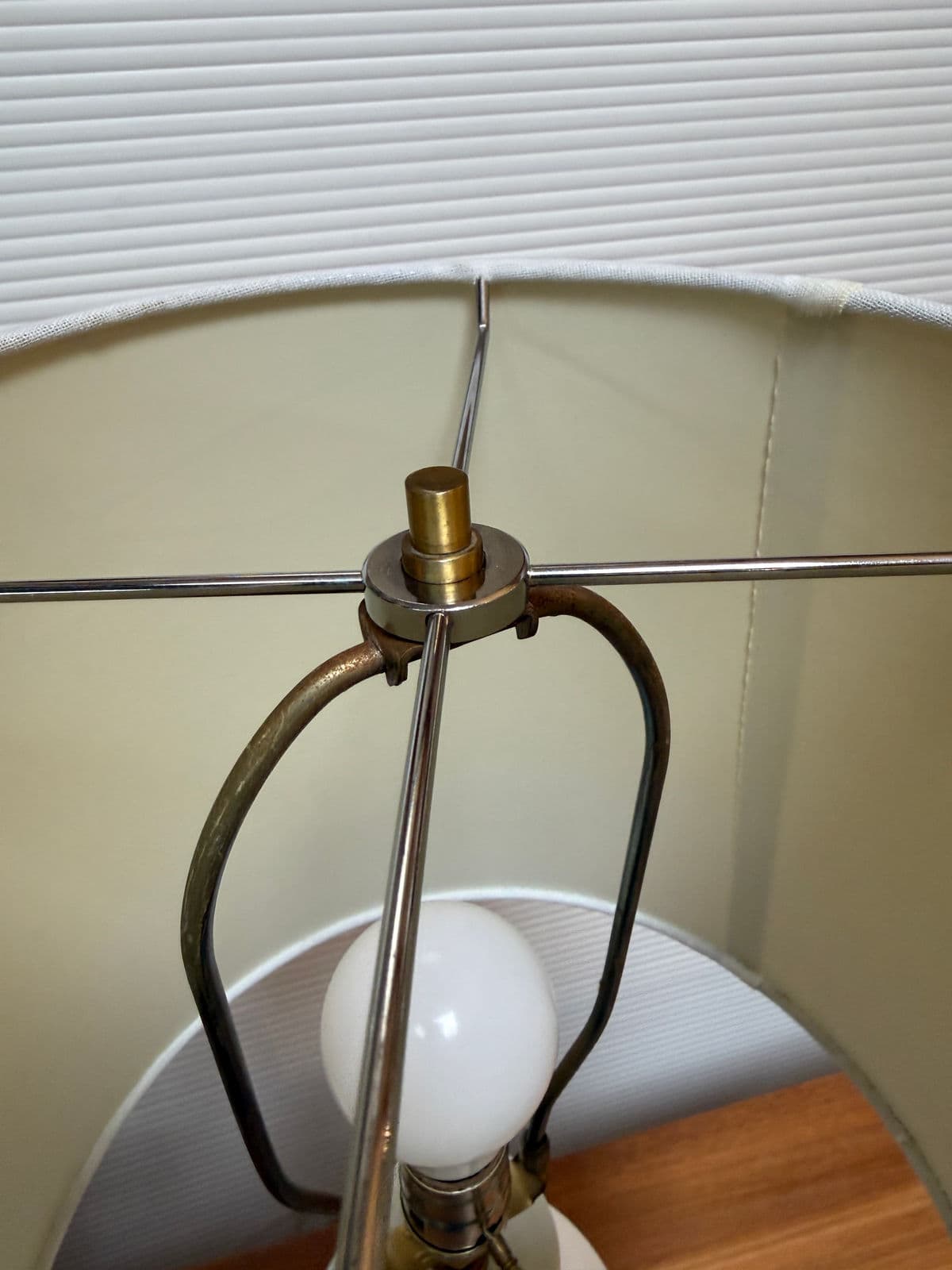 Mid-Century Style Creamy Taupe Table Lamps, Pair - Thumbnail 5