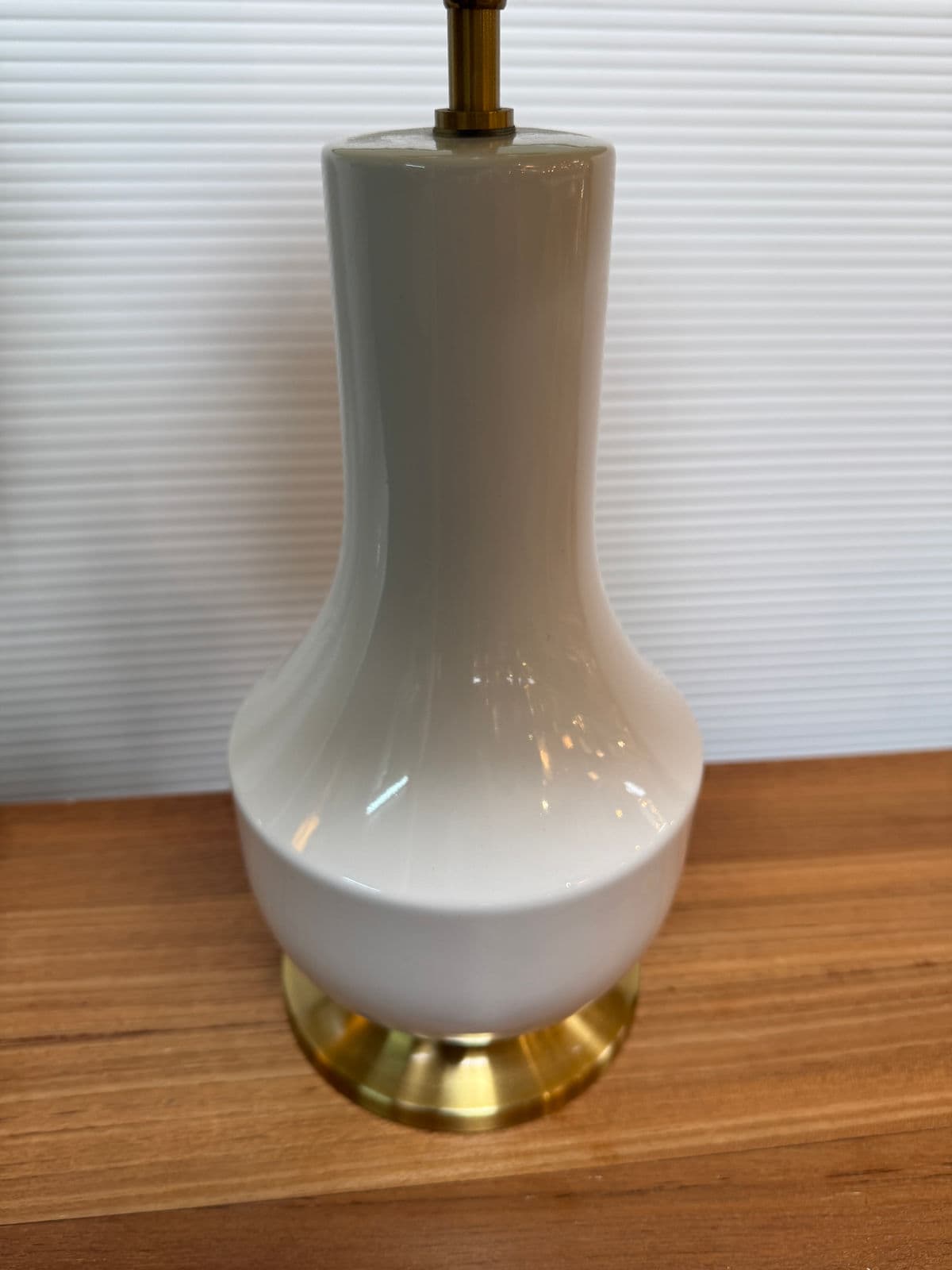 Mid-Century Style Creamy Taupe Table Lamps, Pair - Thumbnail 4