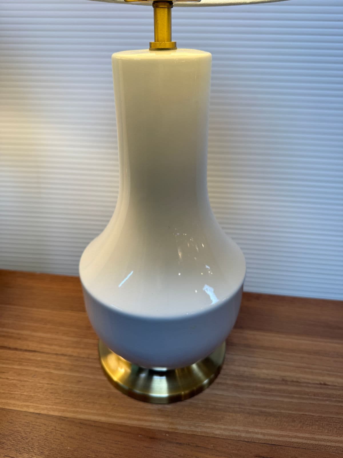 Mid-Century Style Creamy Taupe Table Lamps, Pair - Thumbnail 7