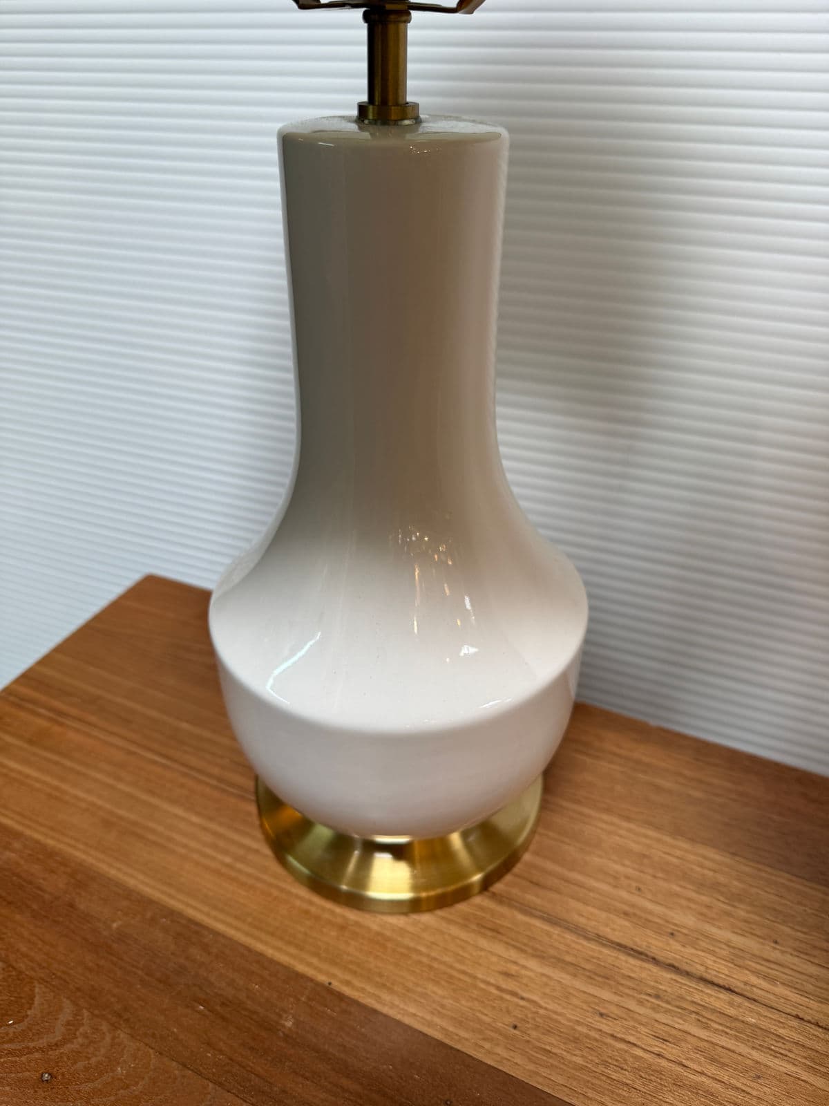 Mid-Century Style Creamy Taupe Table Lamps, Pair - Thumbnail 8