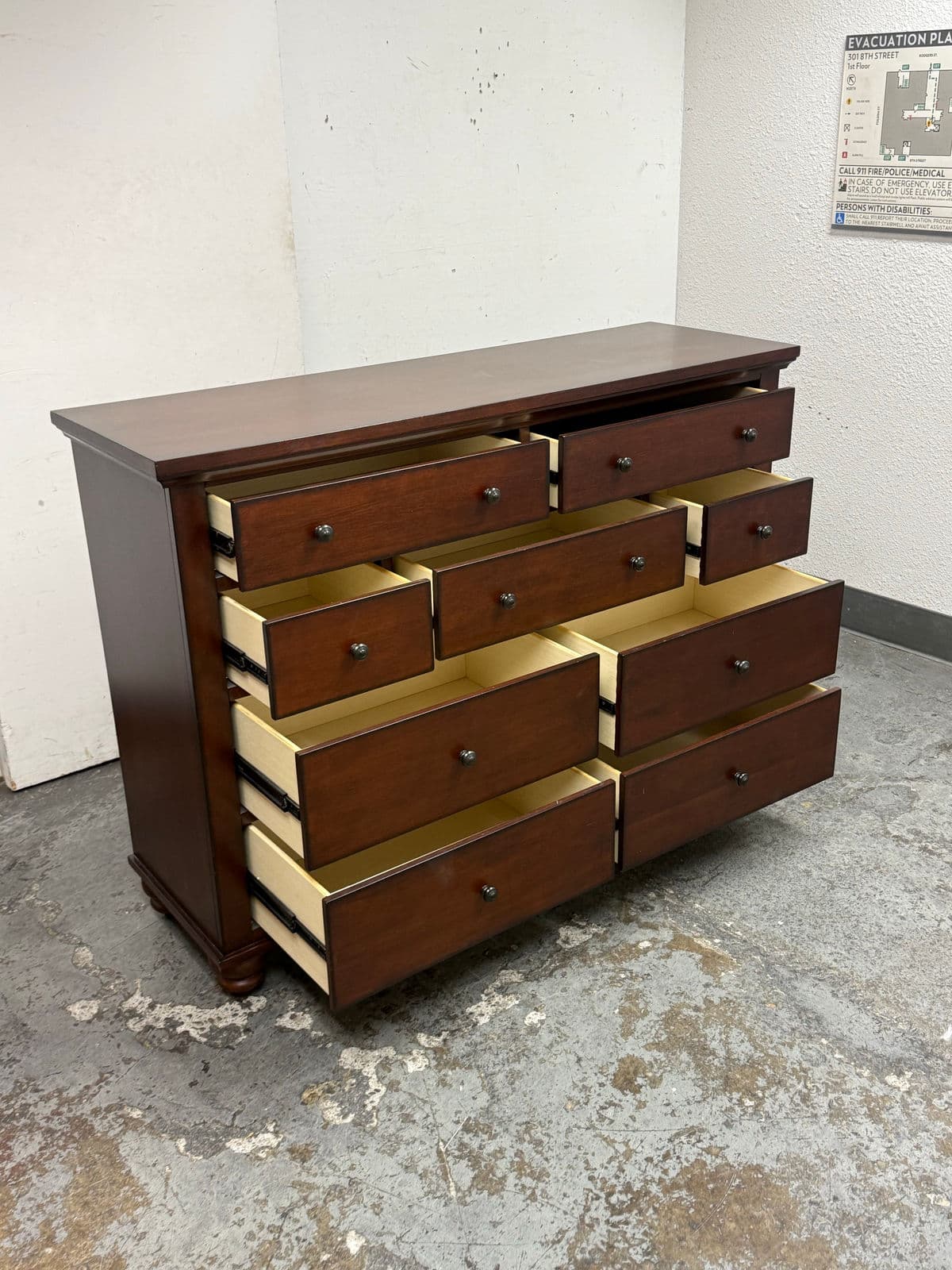 Aspenhome Cambridge Brown Cherry Dresser - Thumbnail 10