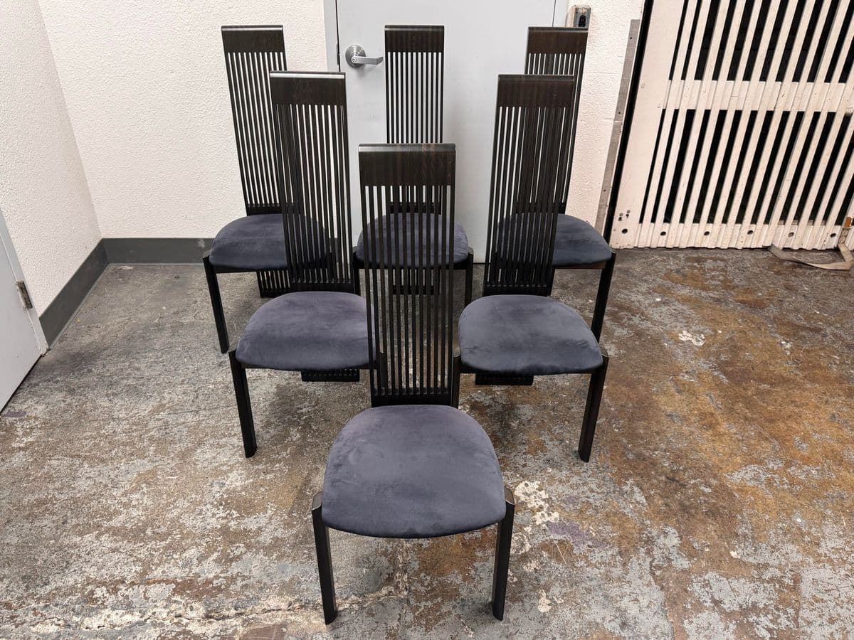 Pietro Costantini for Ello Furniture Italian Dining Chairs, Vintage Set of Six - Thumbnail 6