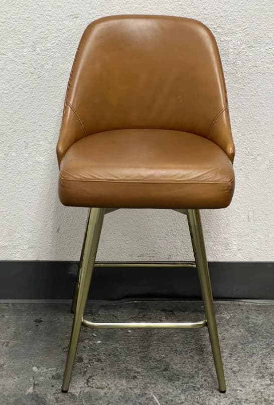 West Elm Mid Century Swivel Counter Stools, Set of Three - Thumbnail 3