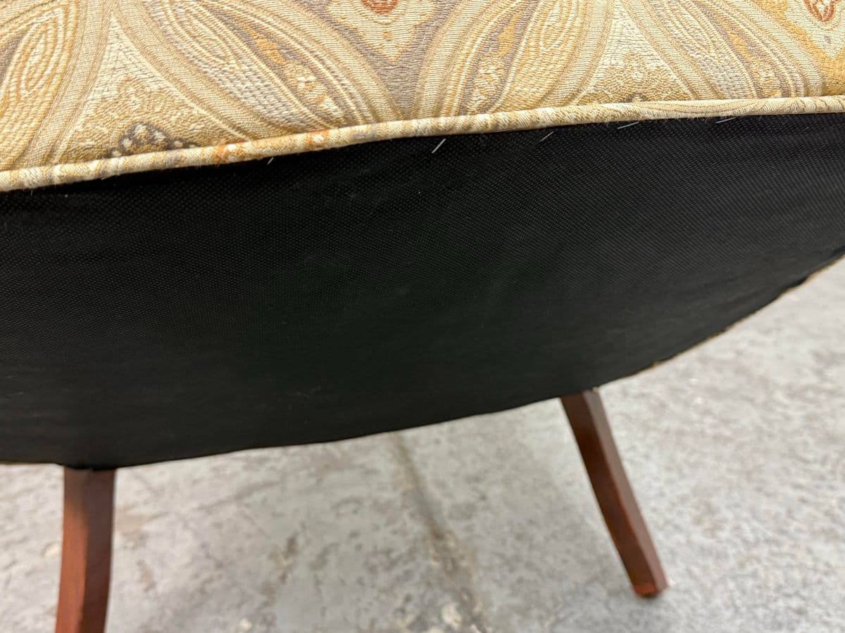 Channel Back Arm Chair, Vintage - Thumbnail 12