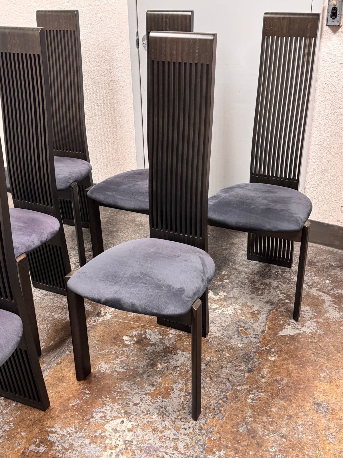 Pietro Costantini for Ello Furniture Italian Dining Chairs, Vintage Set of Six - Thumbnail 8