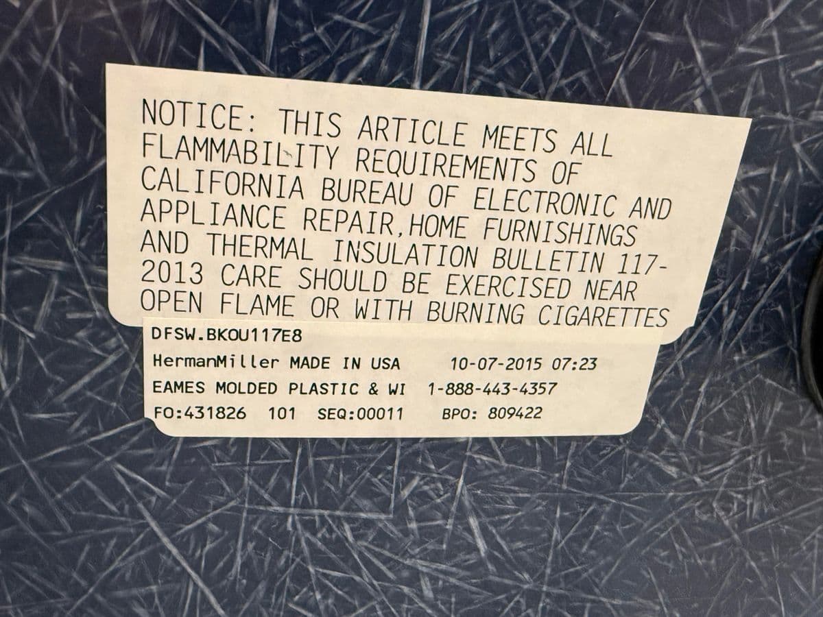 Charles + Ray Eames for Herman Miller Molded Fiberglass Chairs, Set of Four - Thumbnail 12