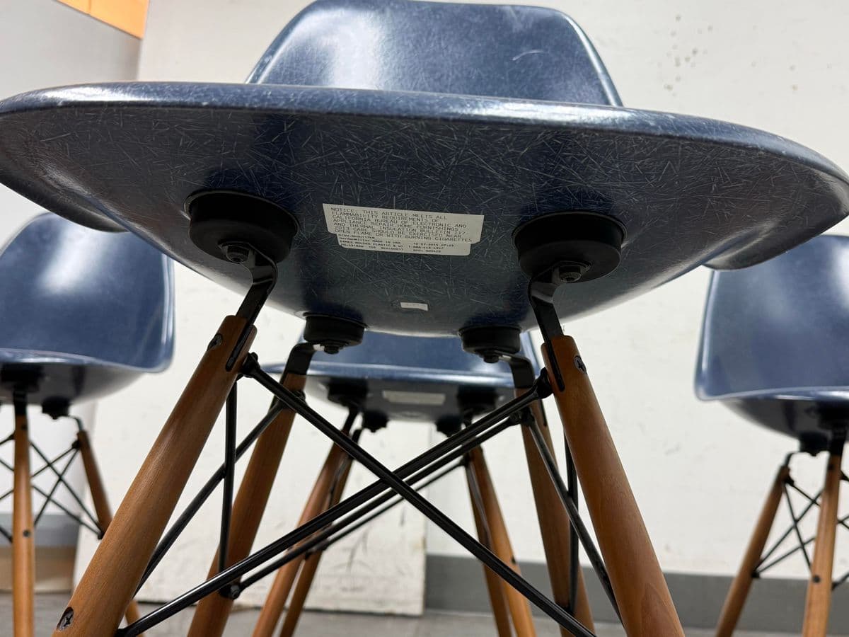 Charles + Ray Eames for Herman Miller Molded Fiberglass Chairs, Set of Four - Thumbnail 13