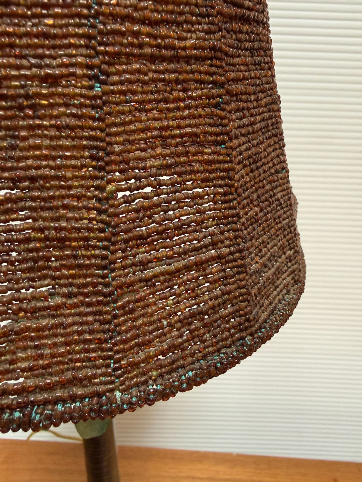 Tropical Palm Tree Table Lamp With Beaded Shade - Thumbnail 11