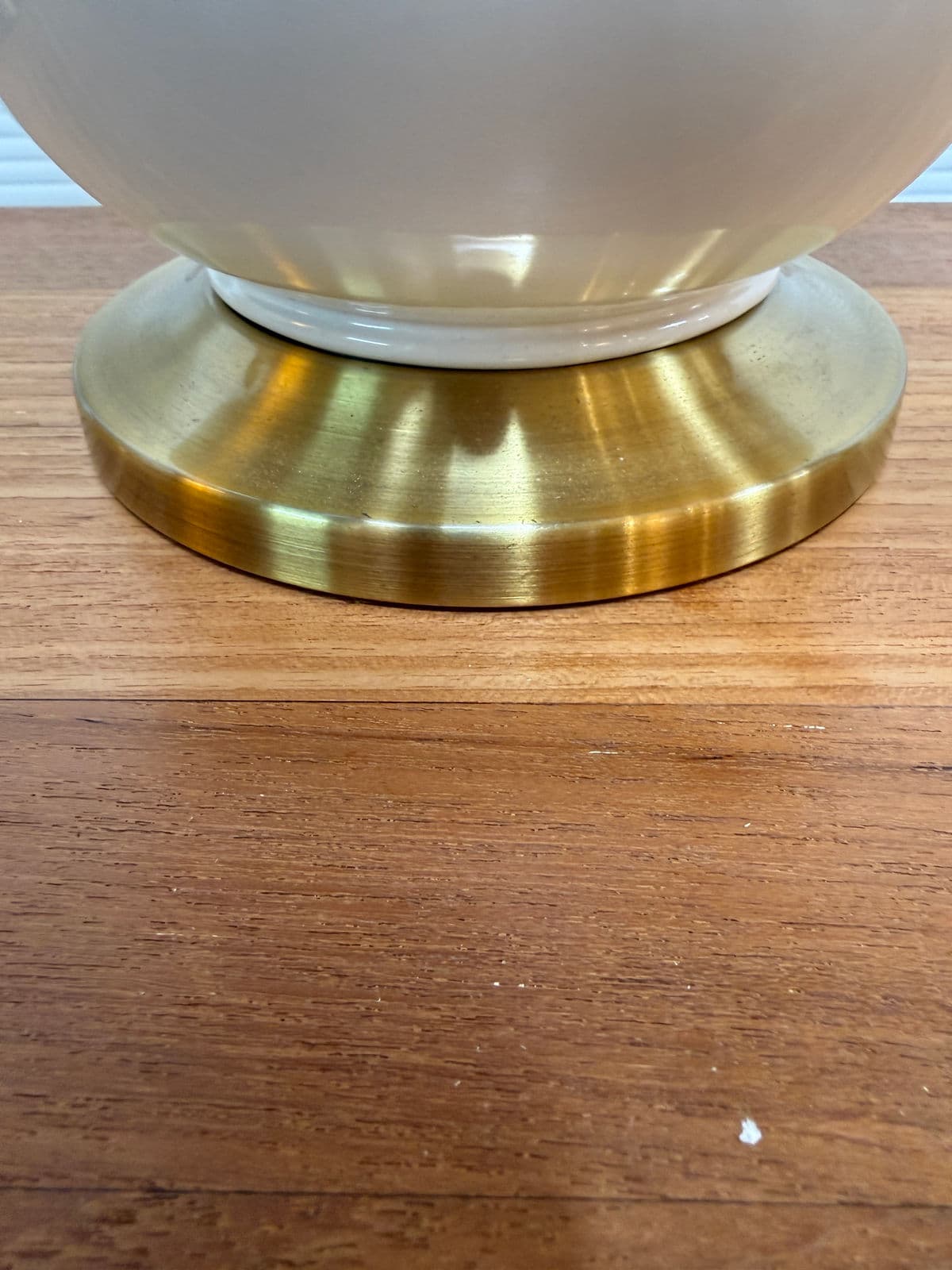 Mid-Century Style Creamy Taupe Table Lamps, Pair - Thumbnail 13