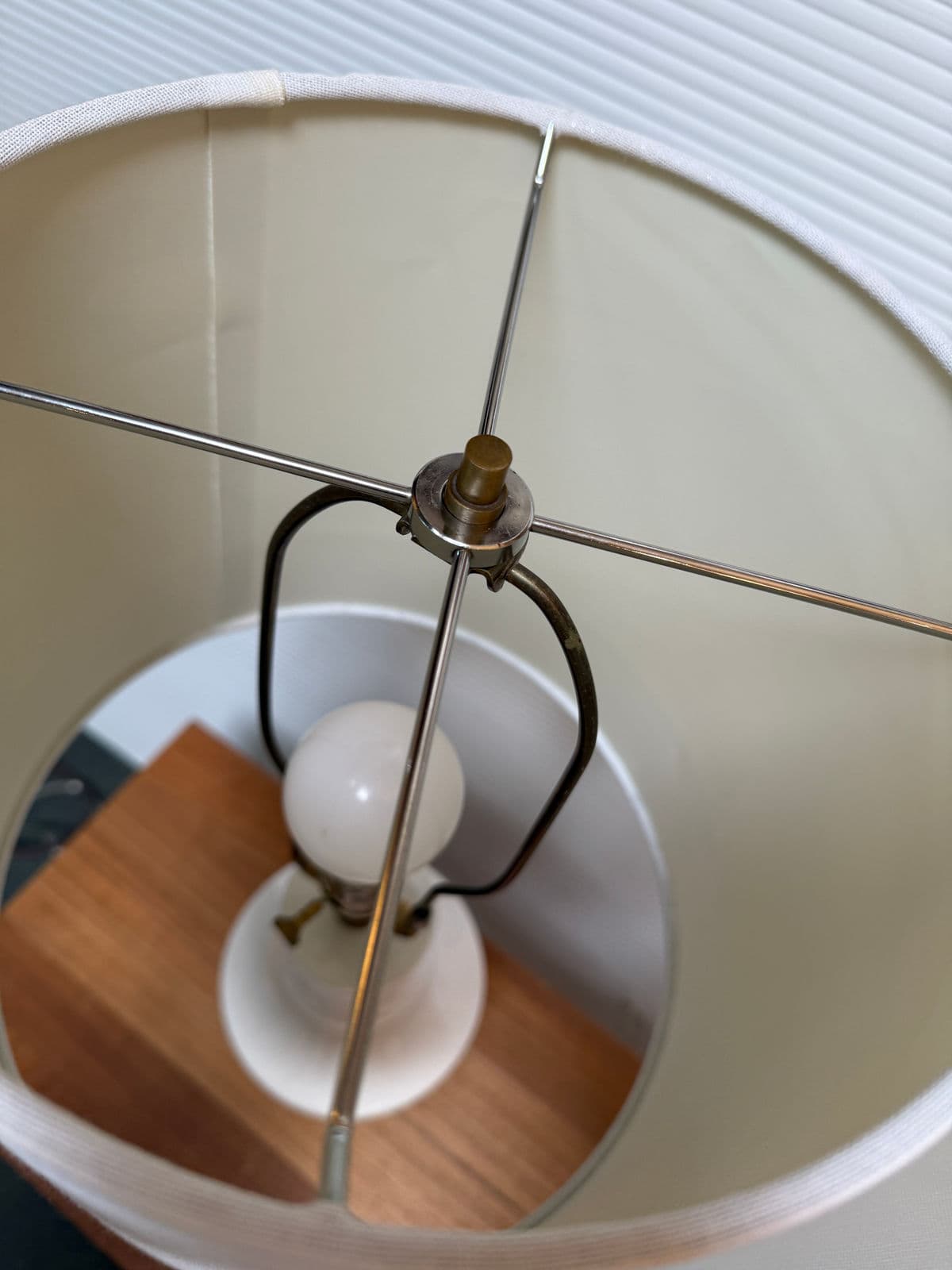 Mid-Century Style Creamy Taupe Table Lamps, Pair - Thumbnail 11