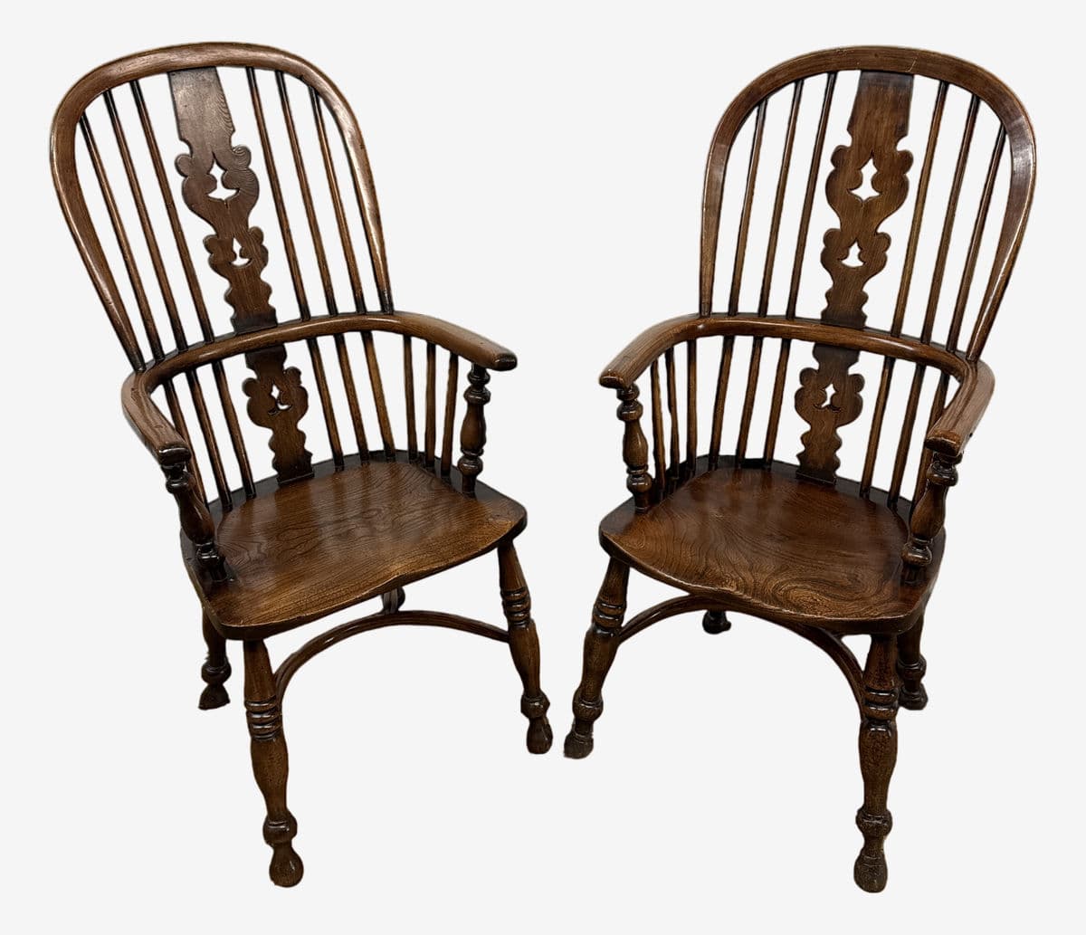 Antonios Antiques English Windsor Armchairs, Pair - Image 1