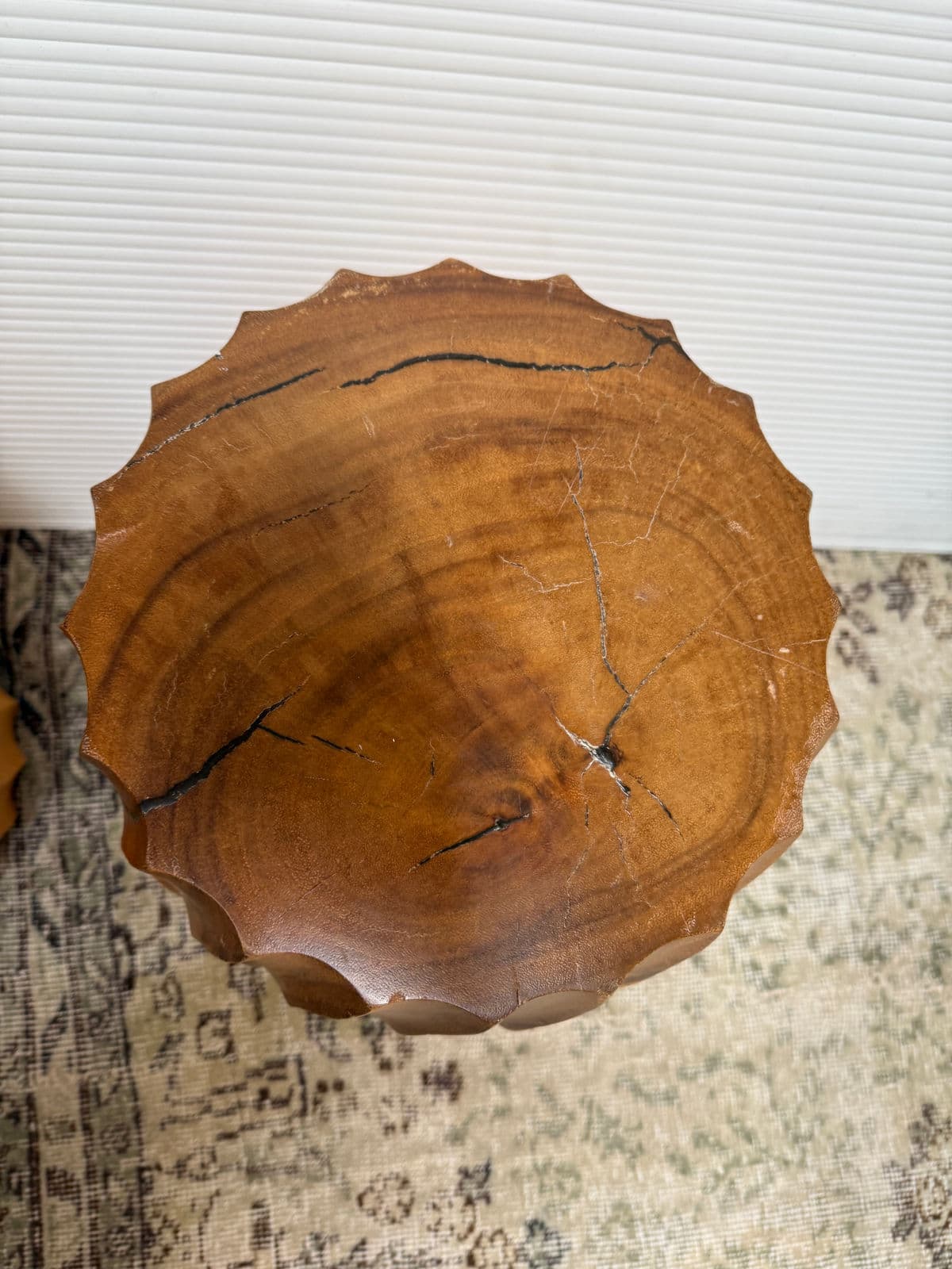 Organic Modern Maple Wood Stools, Pair - Thumbnail 12