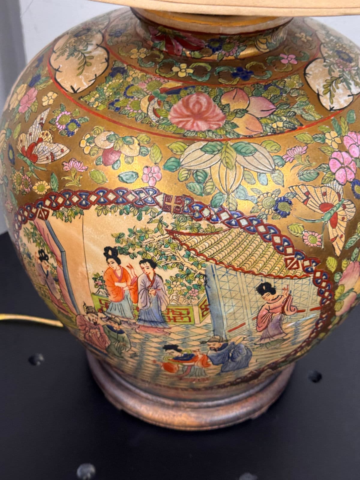 Kalart Satsuma Style Porcelain Table Lamp - Thumbnail 12