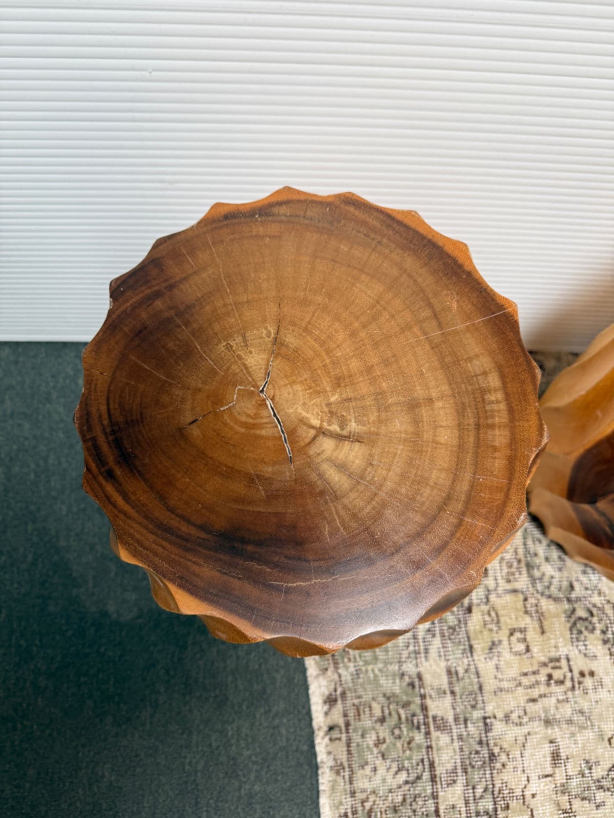 Organic Modern Maple Wood Stools, Pair - Thumbnail 13