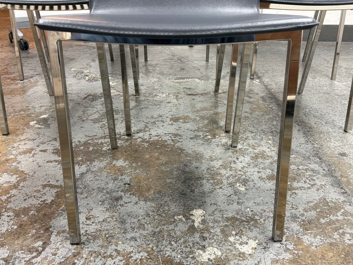 Cb2 Phoenix Carbon Gray Dining Chairs, Set of Six - Thumbnail 11