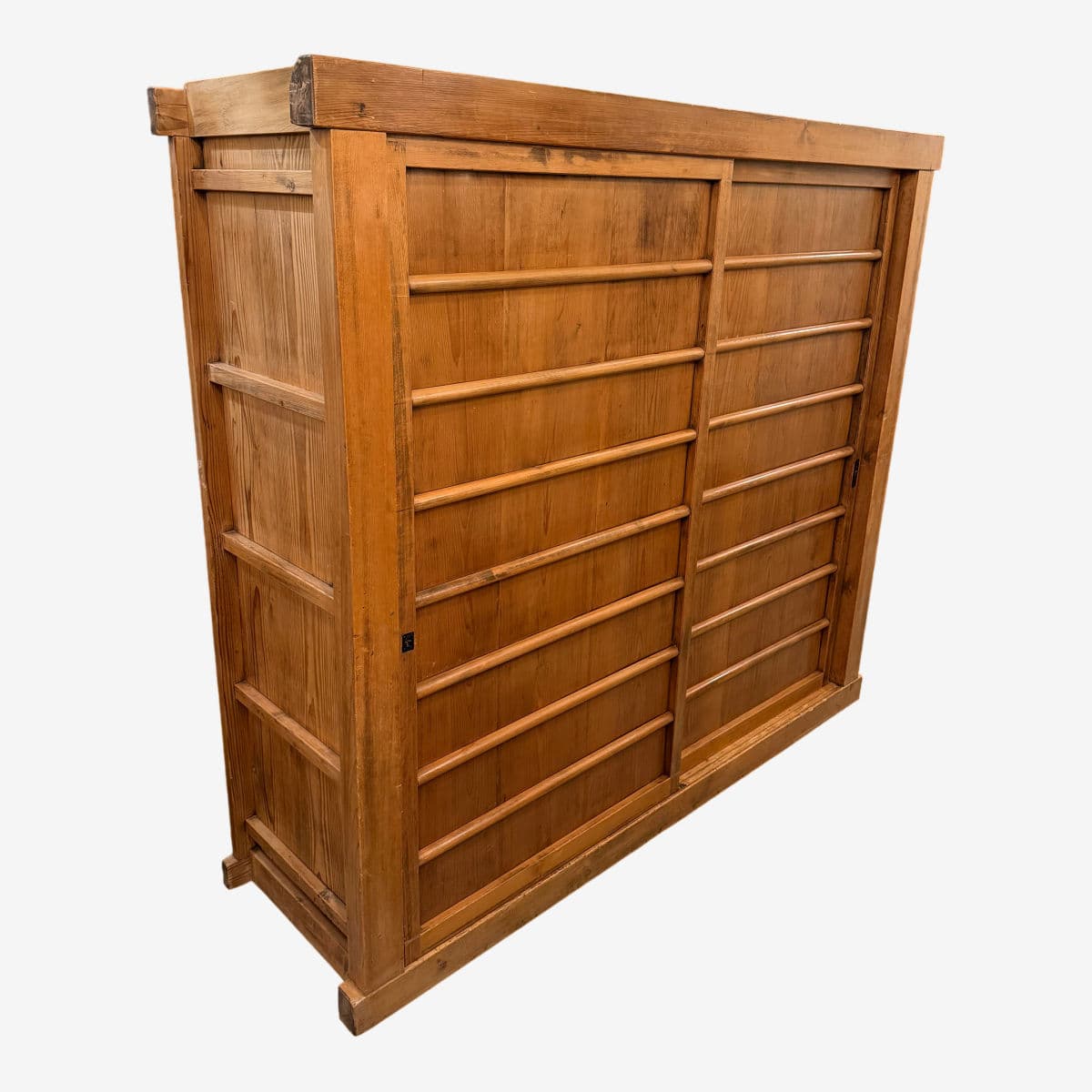 Tansu Storage Sliding Door Cabinet, Vintage - Image 1