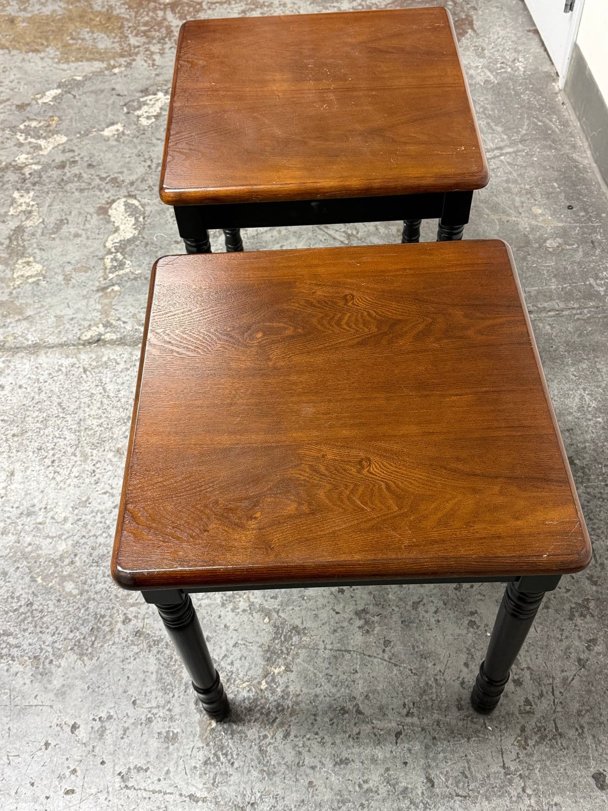Two-Tone Side Tables, Vintage Pair - Thumbnail 7
