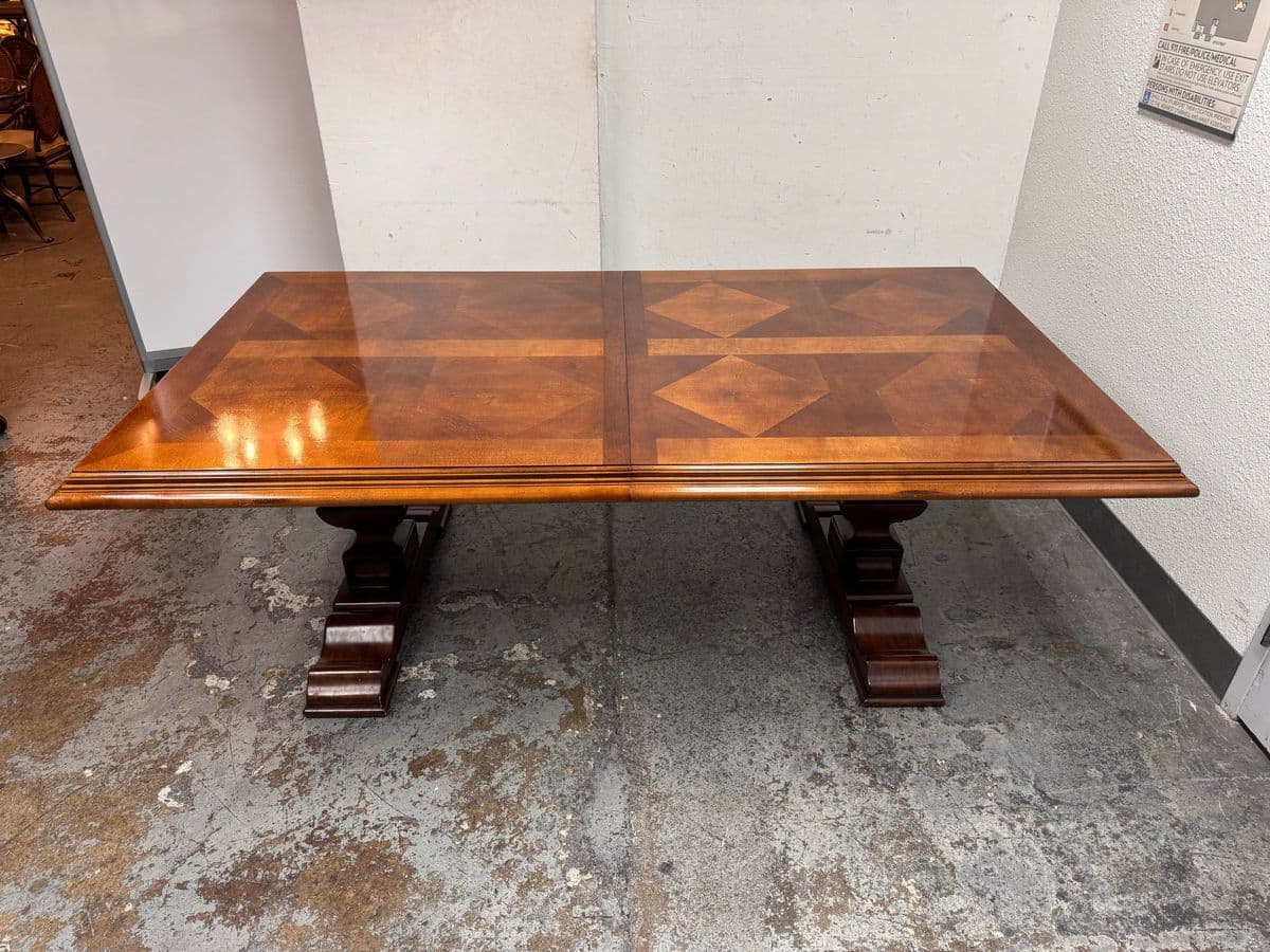 Stanley Furniture Trestle Extension Dining Table - Thumbnail 4