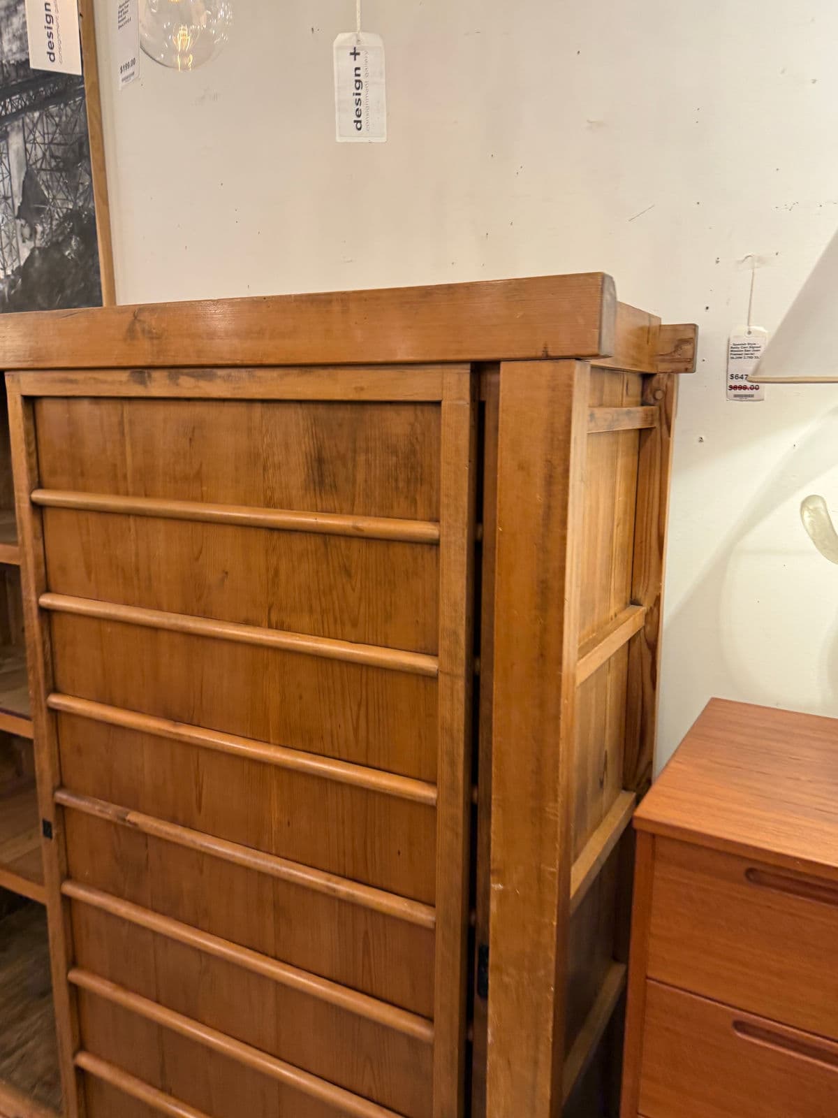 Tansu Storage Sliding Door Cabinet, Vintage - Thumbnail 11