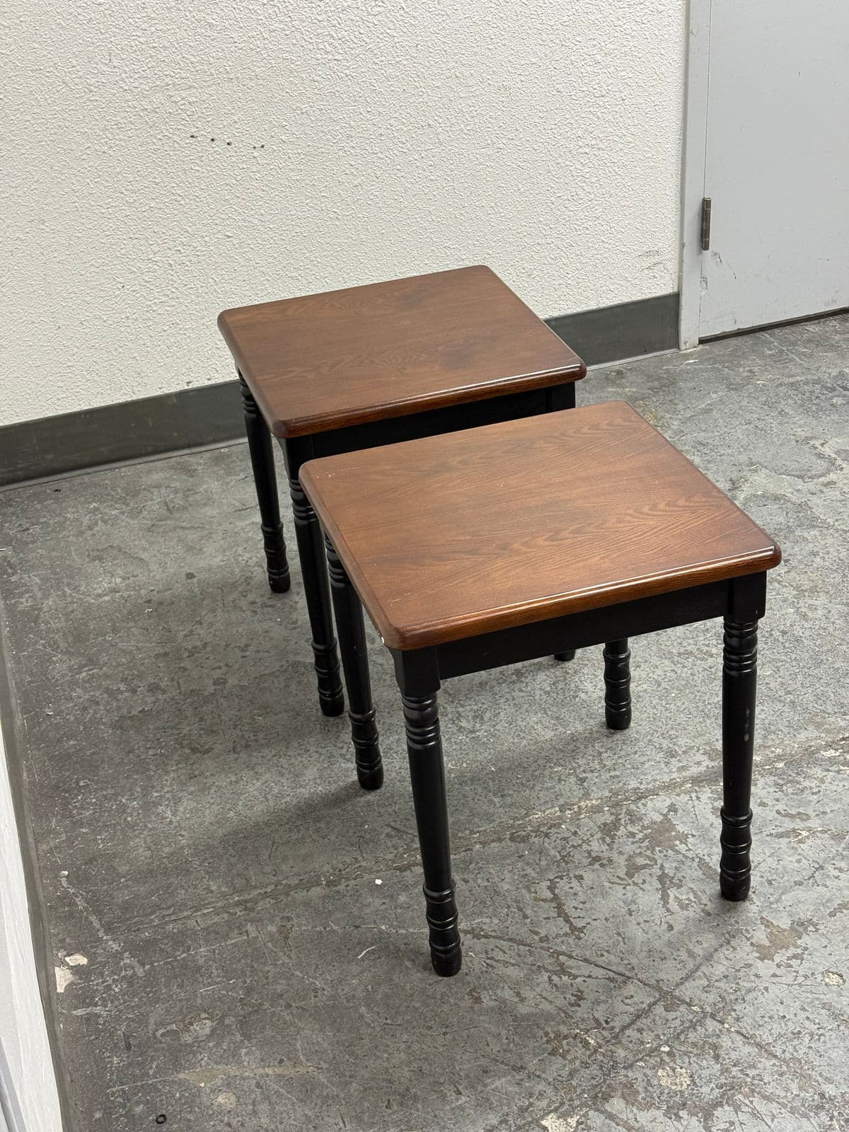 Two-Tone Side Tables, Vintage Pair - Thumbnail 5