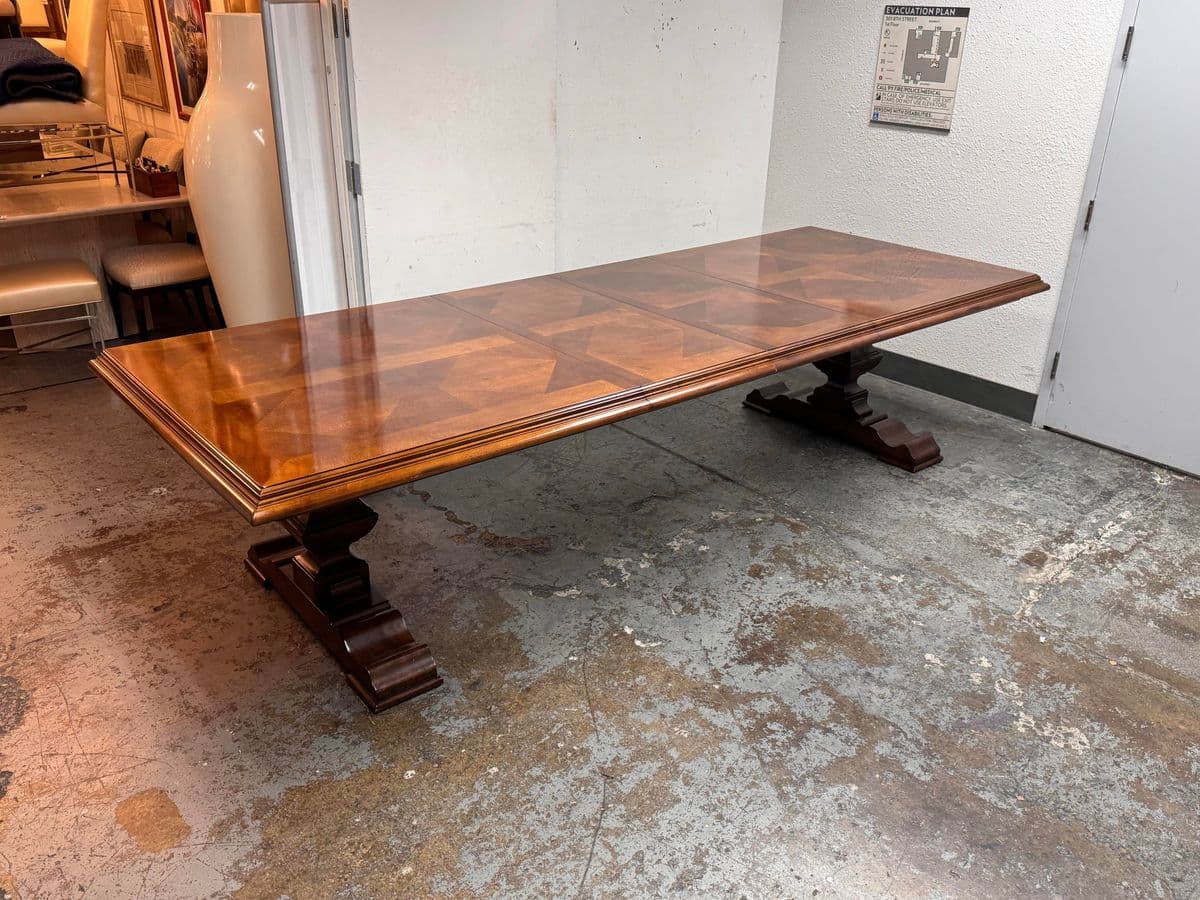 Stanley Furniture Trestle Extension Dining Table - Thumbnail 3