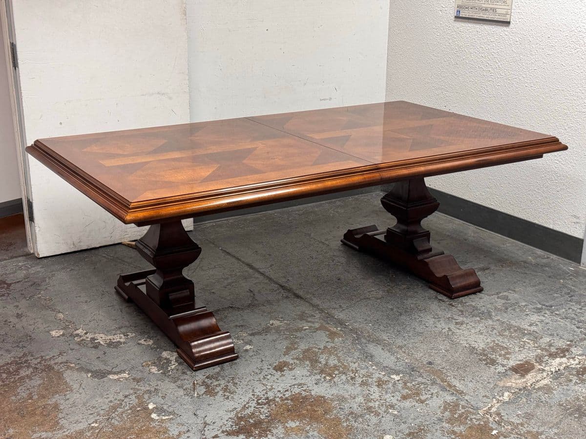 Stanley Furniture Trestle Extension Dining Table - Thumbnail 7