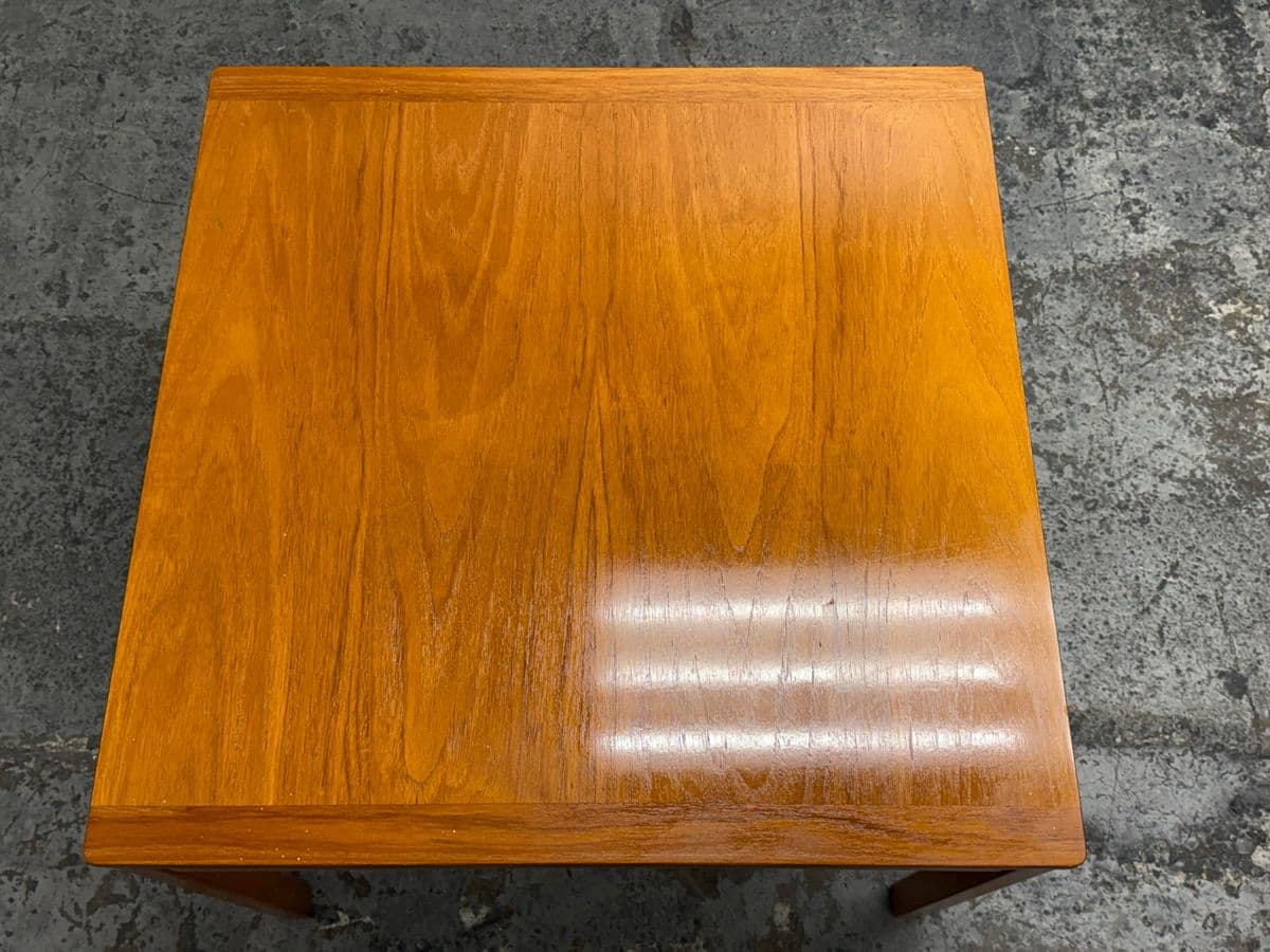 Norwegian Square Side Table, Mid 20th Century - Thumbnail 6