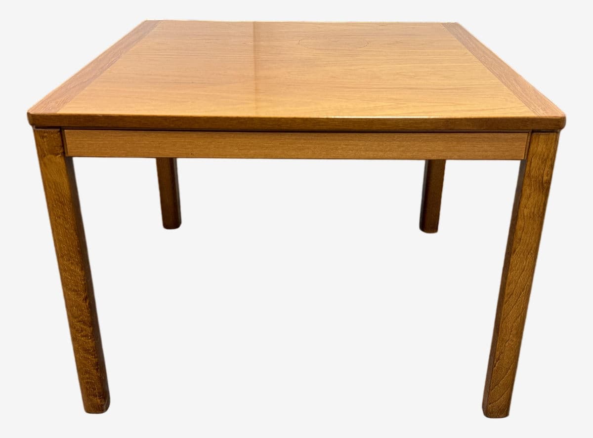 Norwegian Square Side Table, Mid 20th Century - Image 1