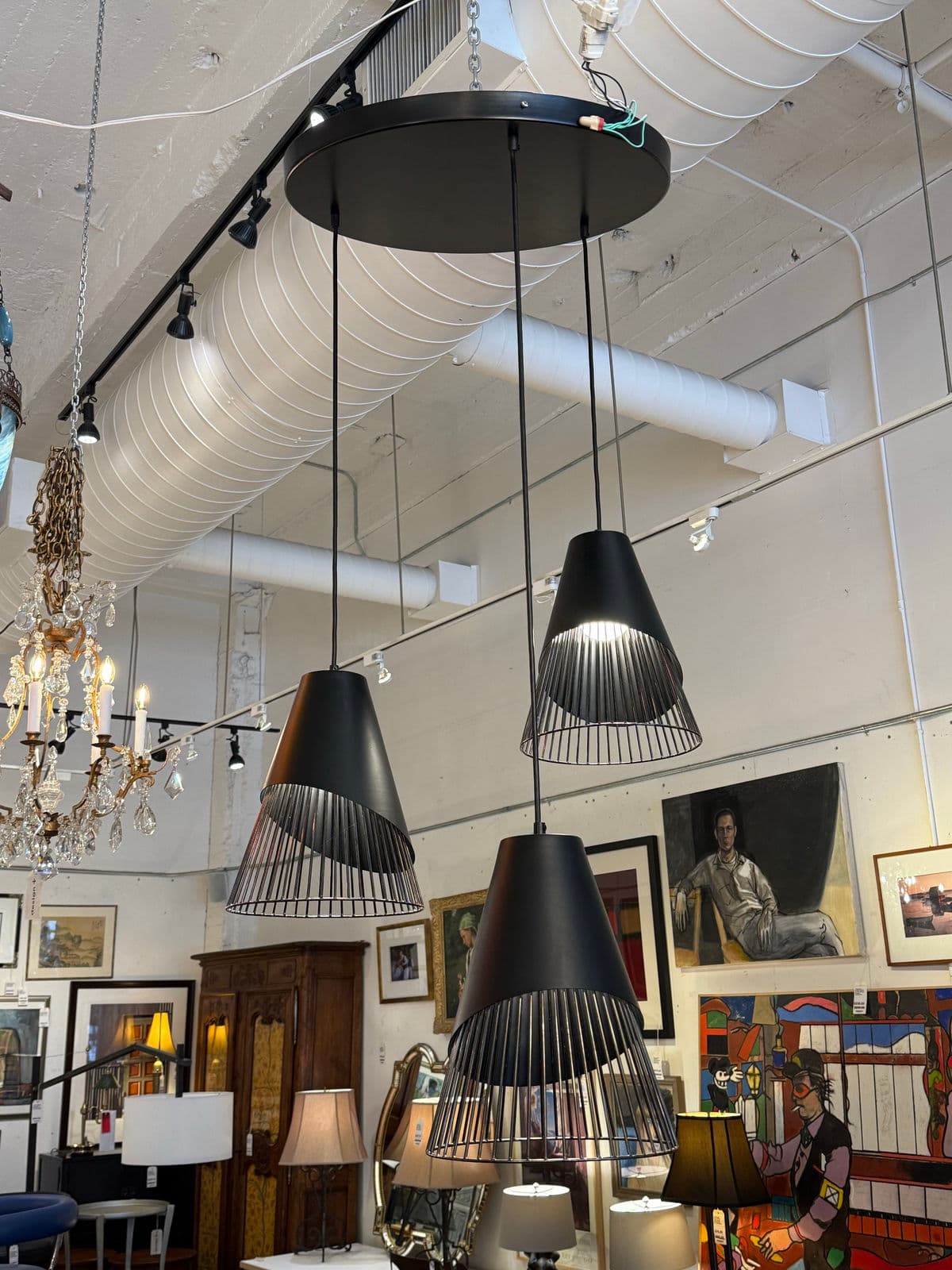 Castor Design Conic Section Three Ellipse Pendants - Thumbnail 4