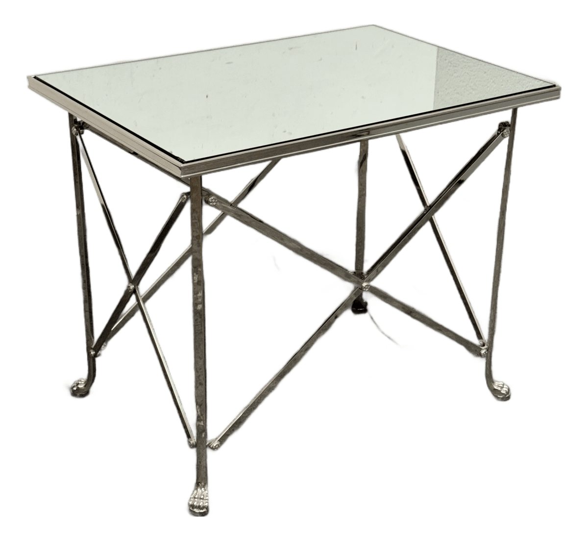 Directoire Rectangular Mirrored Side Table - Thumbnail 2