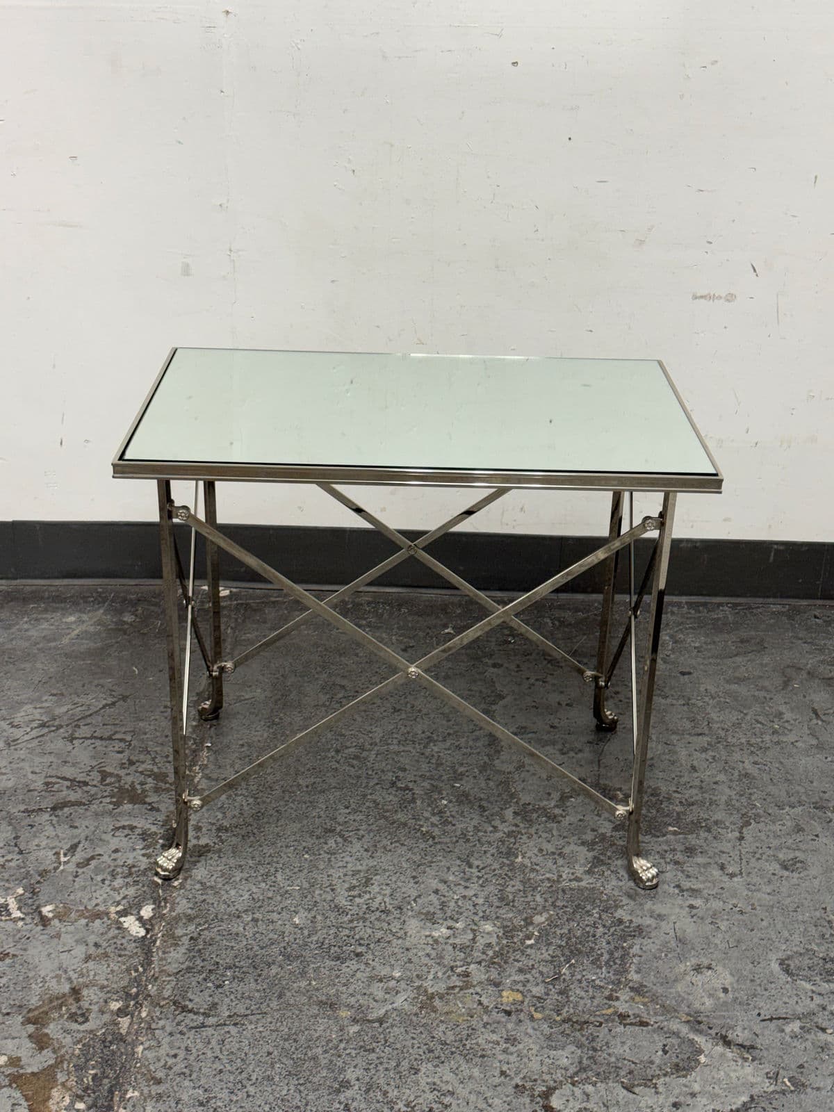 Directoire Rectangular Mirrored Side Table - Thumbnail 3