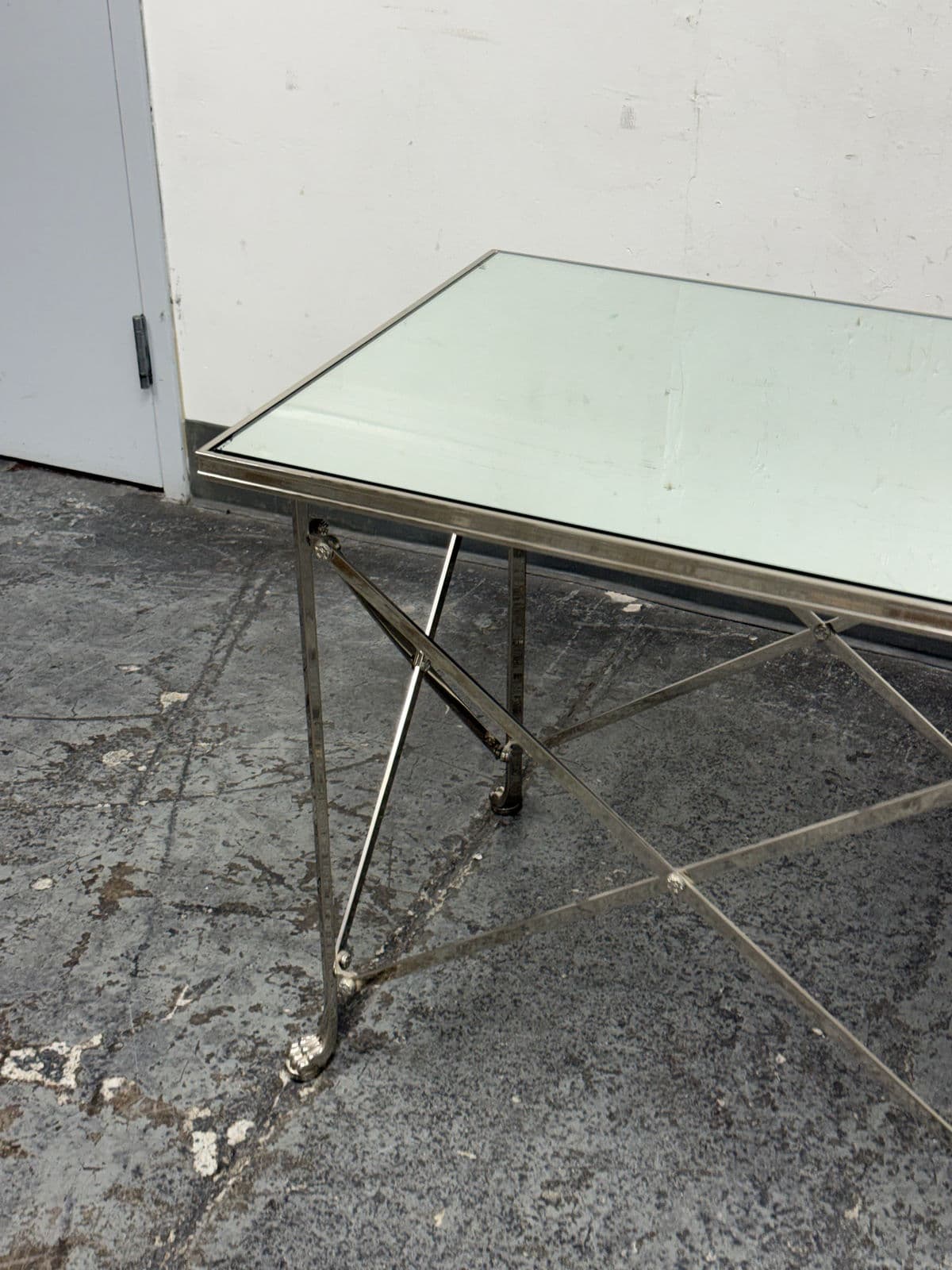 Directoire Rectangular Mirrored Side Table - Thumbnail 5