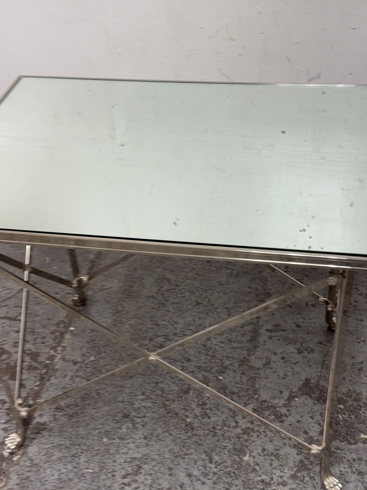 Directoire Rectangular Mirrored Side Table - Thumbnail 7