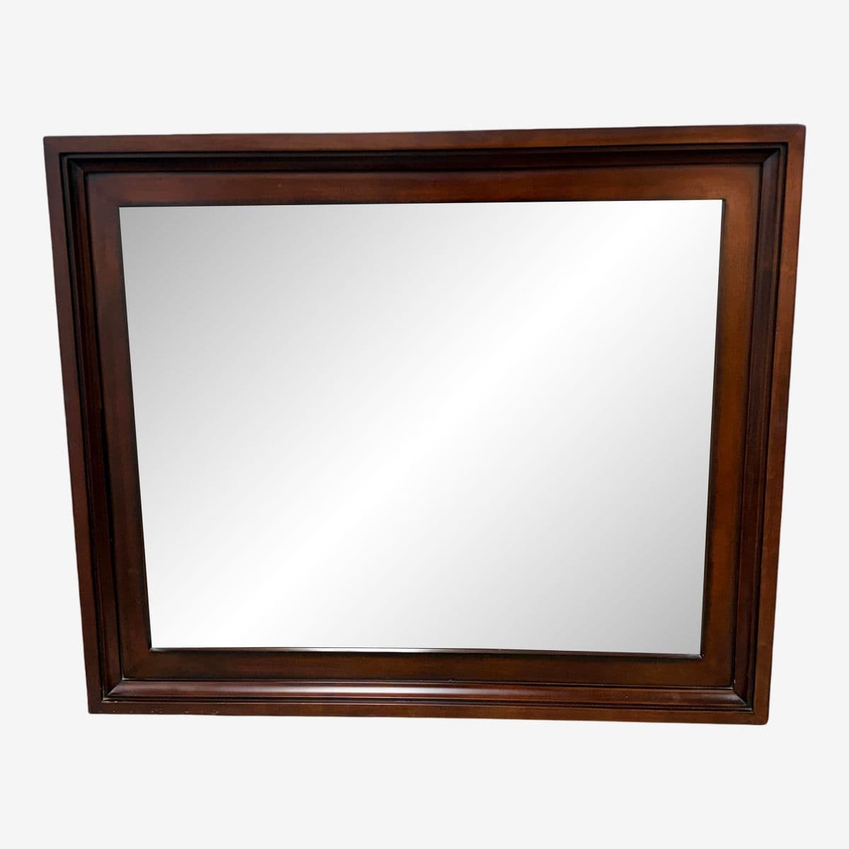 Omexey Home Furnishings Cherry Wood Wall Mirror - Image 1
