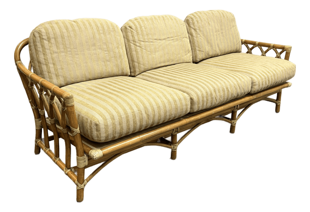 McGuire Furniture Cathedral Three Seater Sofa, Vintage - Thumbnail 2