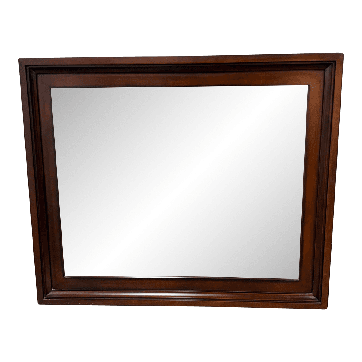 Omexey Home Furnishings Cherry Wood Wall Mirror - Thumbnail 2