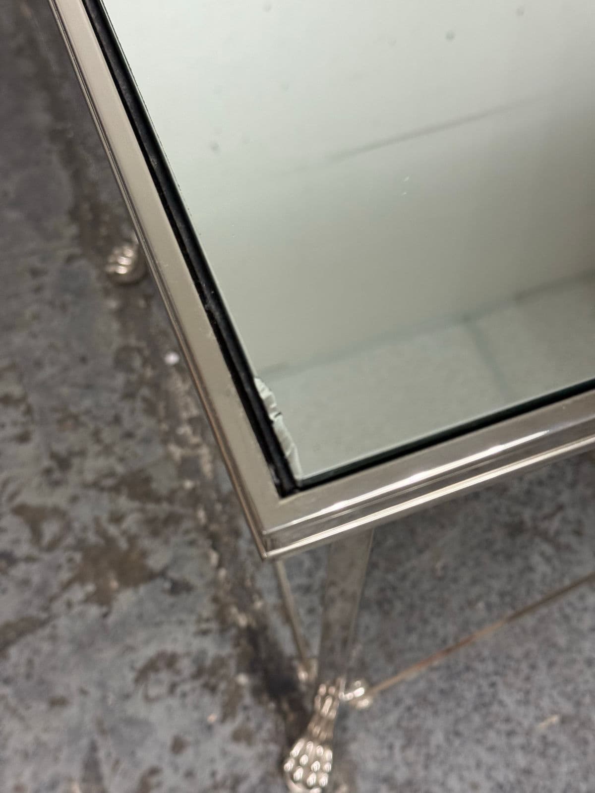 Directoire Rectangular Mirrored Side Table - Thumbnail 10