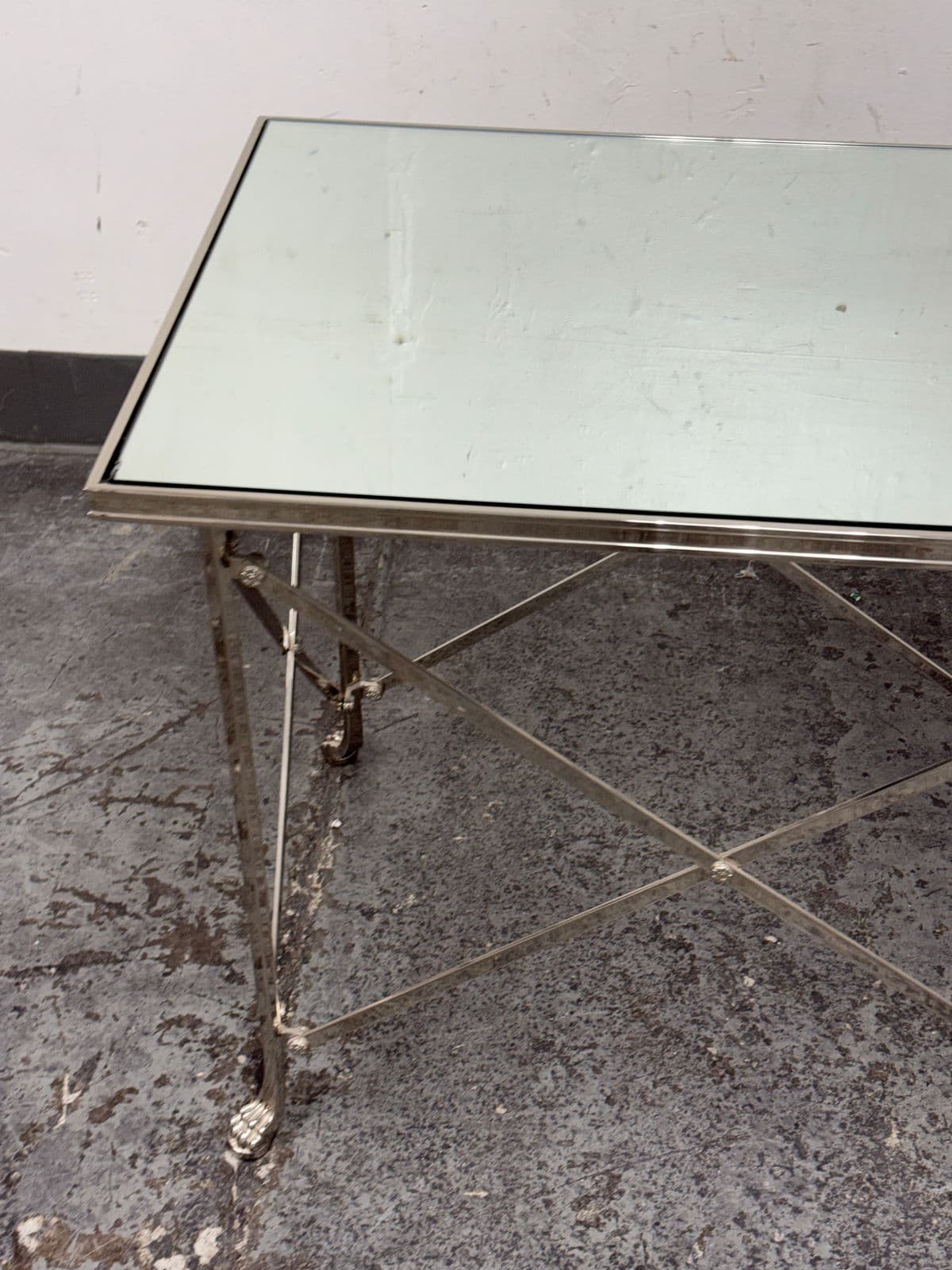 Directoire Rectangular Mirrored Side Table - Thumbnail 6