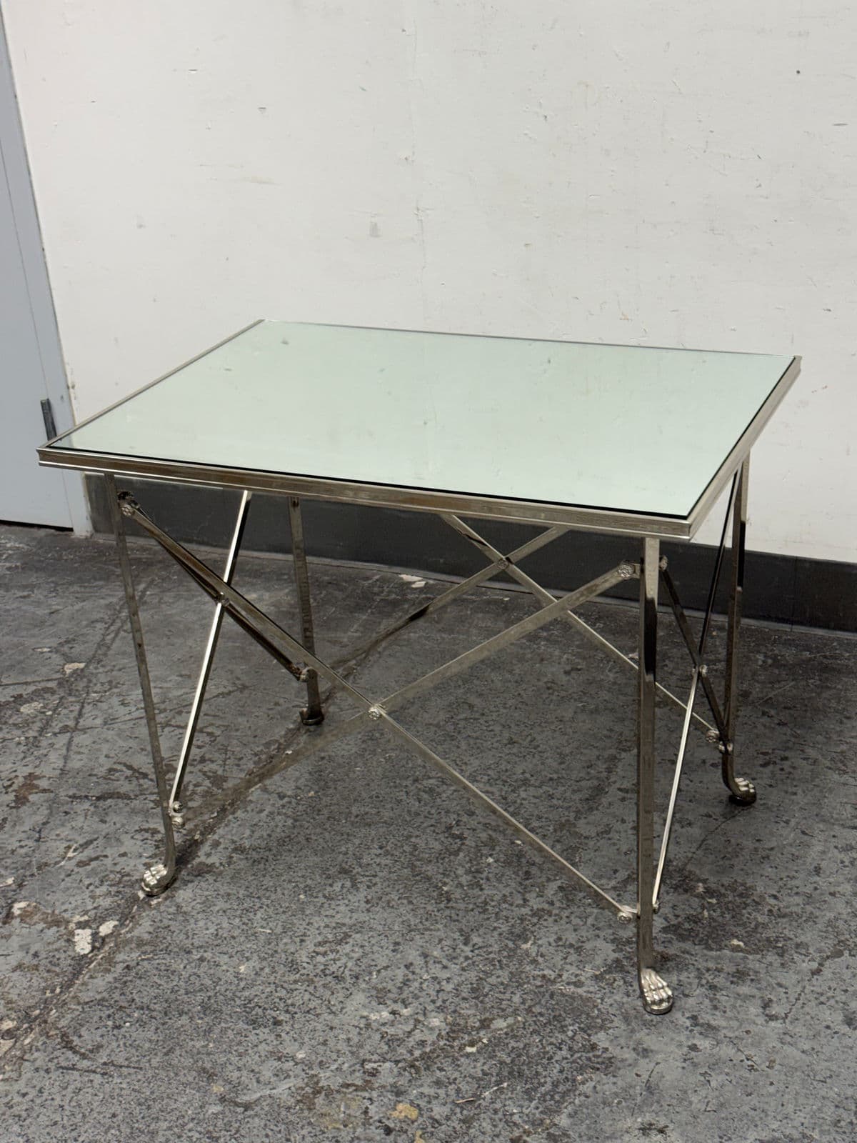 Directoire Rectangular Mirrored Side Table - Thumbnail 4