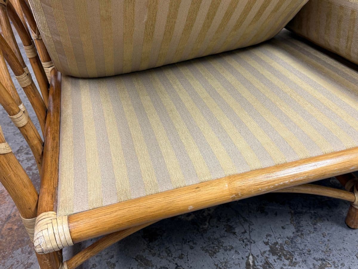 McGuire Furniture Cathedral Three Seater Sofa, Vintage - Thumbnail 11