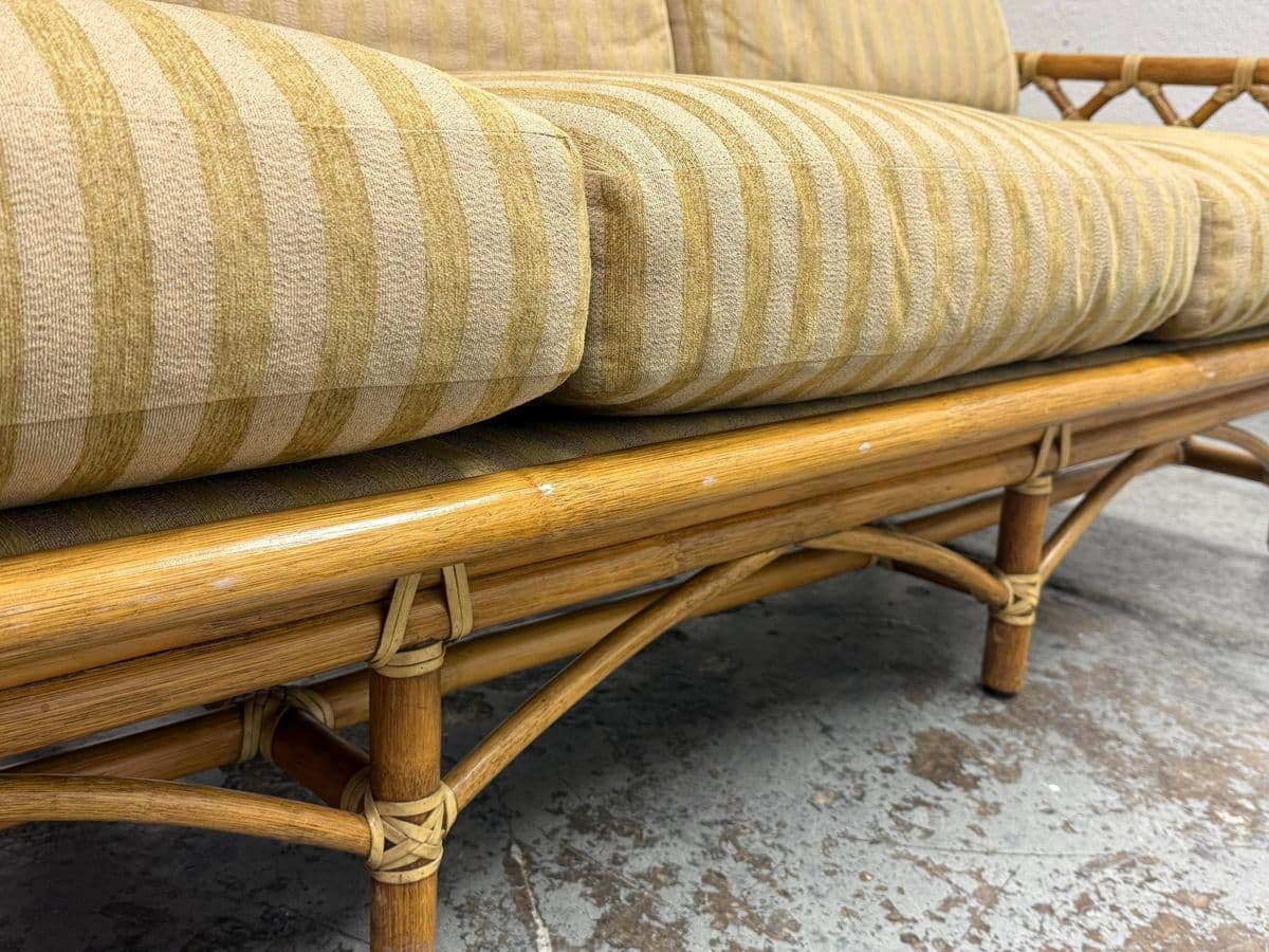 McGuire Furniture Cathedral Three Seater Sofa, Vintage - Thumbnail 10