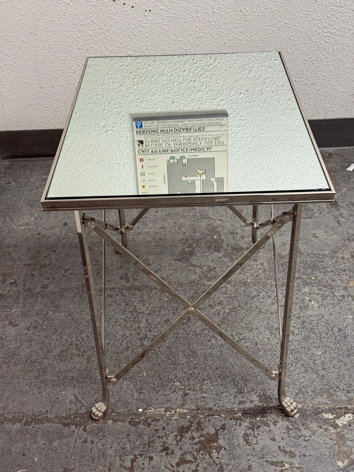 Directoire Rectangular Mirrored Side Table - Thumbnail 12