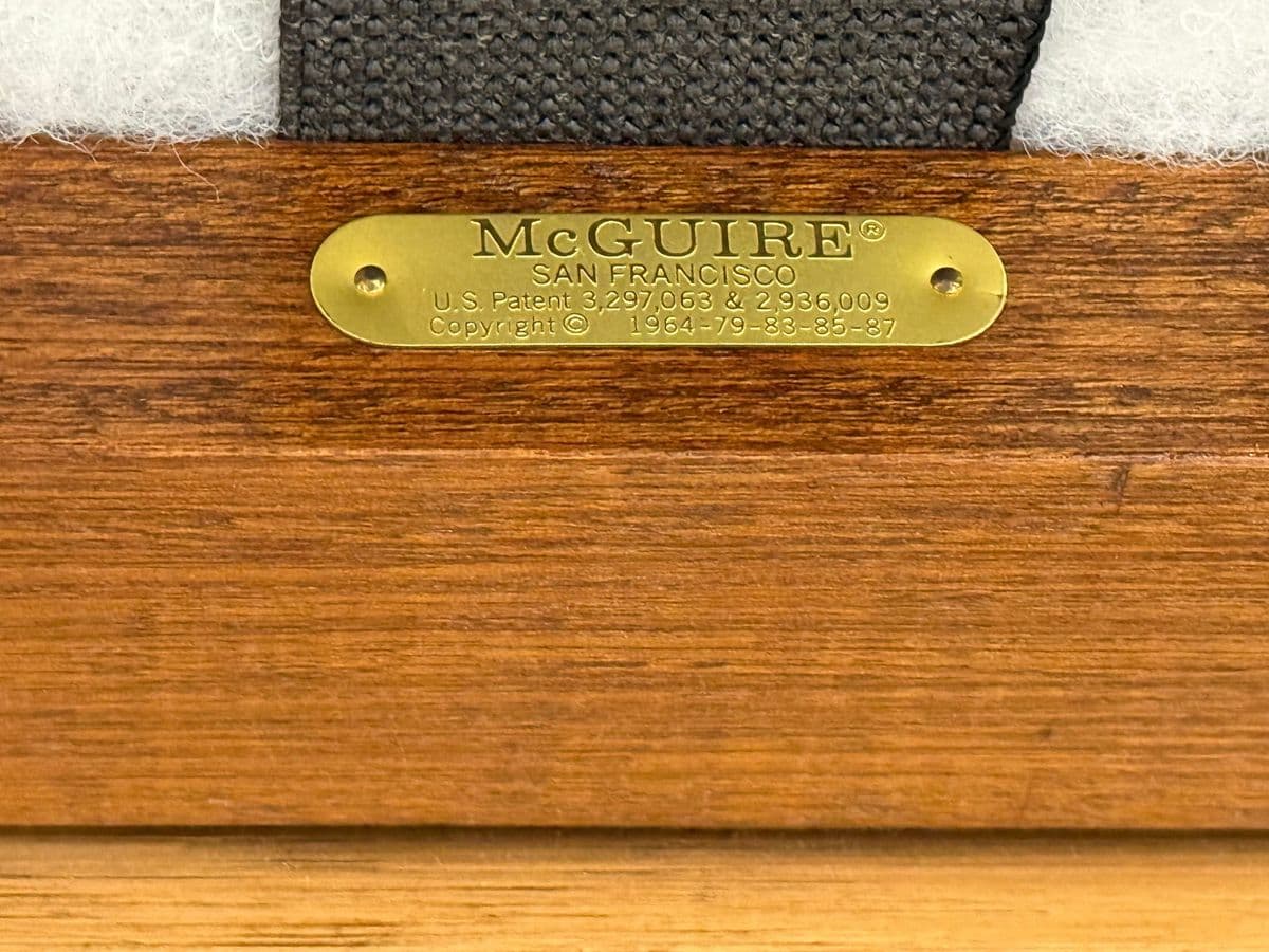 McGuire Furniture Cathedral Three Seater Sofa, Vintage - Thumbnail 12