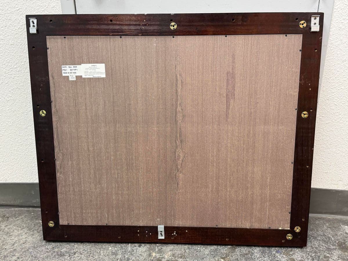 Omexey Home Furnishings Cherry Wood Wall Mirror - Thumbnail 13